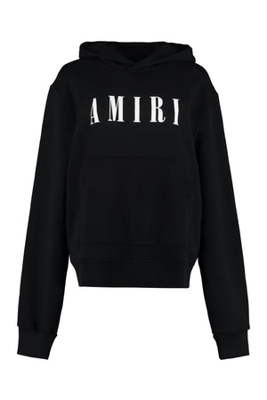 Logo cotton hoodie-0